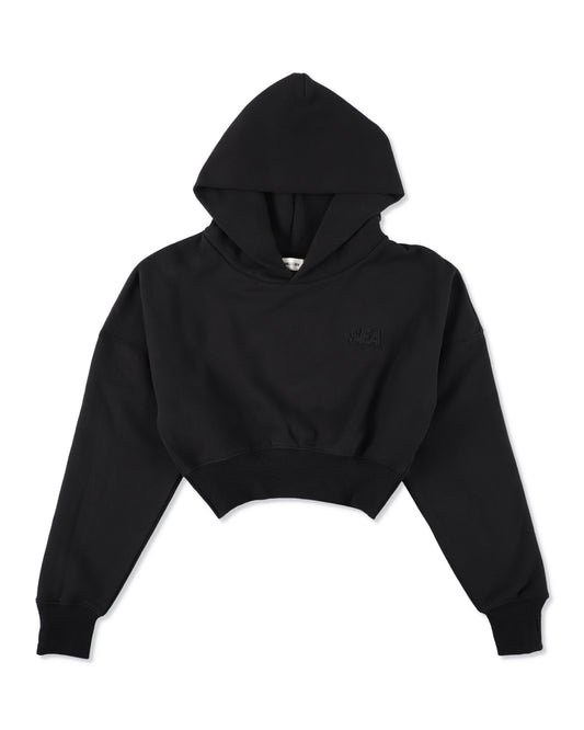 COZY CLOUD CROPPED HOODED SWEATSHIRT