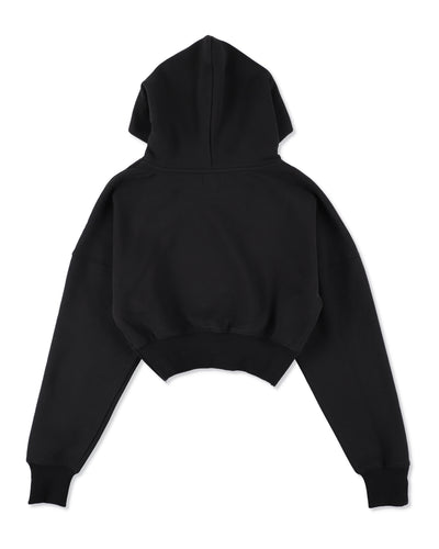 COZY CLOUD CROPPED HOODED SWEATSHIRT