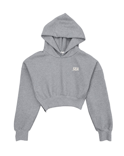 COZY CLOUD CROPPED HOODED SWEATSHIRT