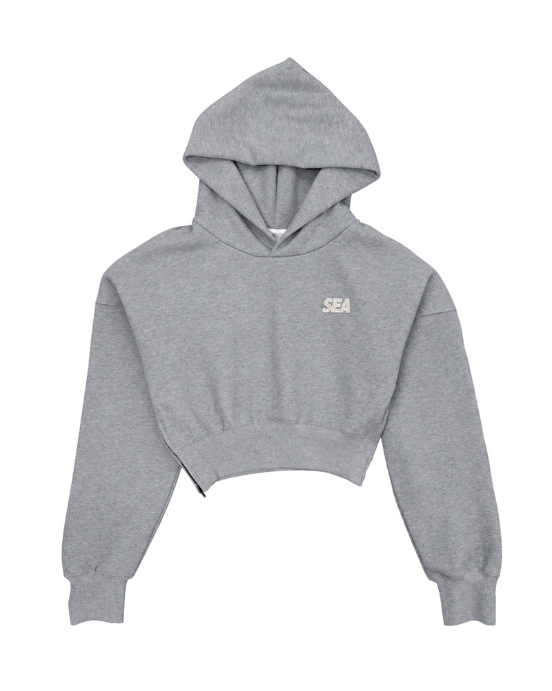 COZY CLOUD CROPPED HOODED SWEATSHIRT