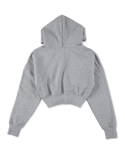 COZY CLOUD CROPPED HOODED SWEATSHIRT