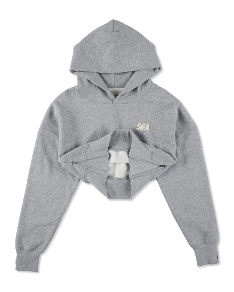 COZY CLOUD CROPPED HOODED SWEATSHIRT