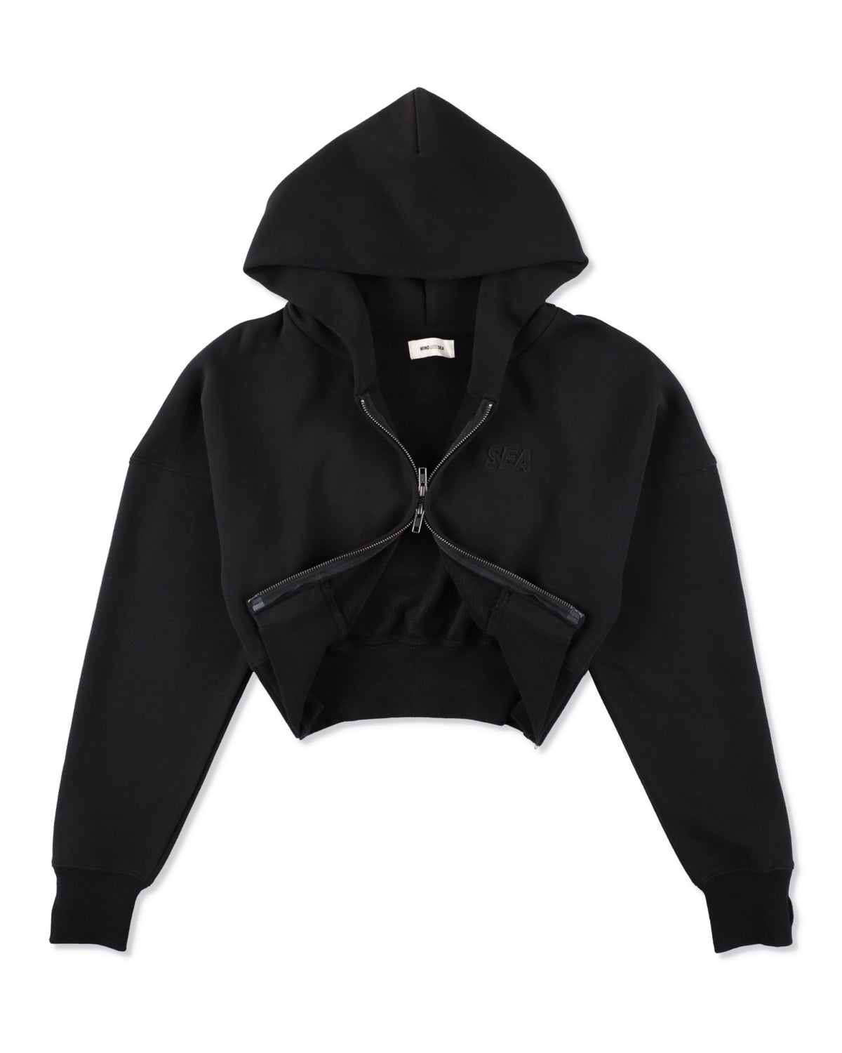 COZY CLOUD ZIP-UP CROPPED HOODED SWEATSHIRT