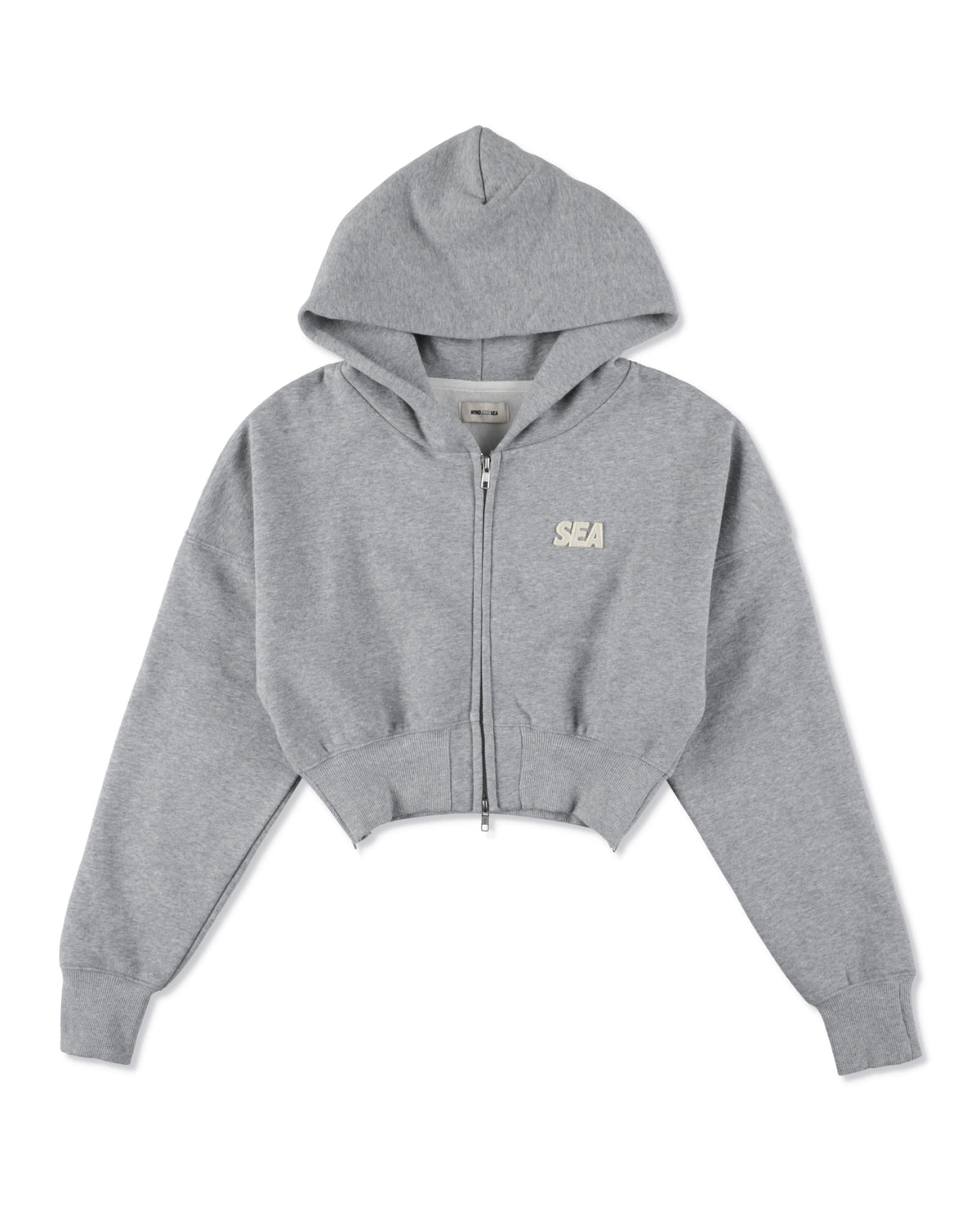 COZY CLOUD ZIP-UP CROPPED HOODED SWEATSHIRT