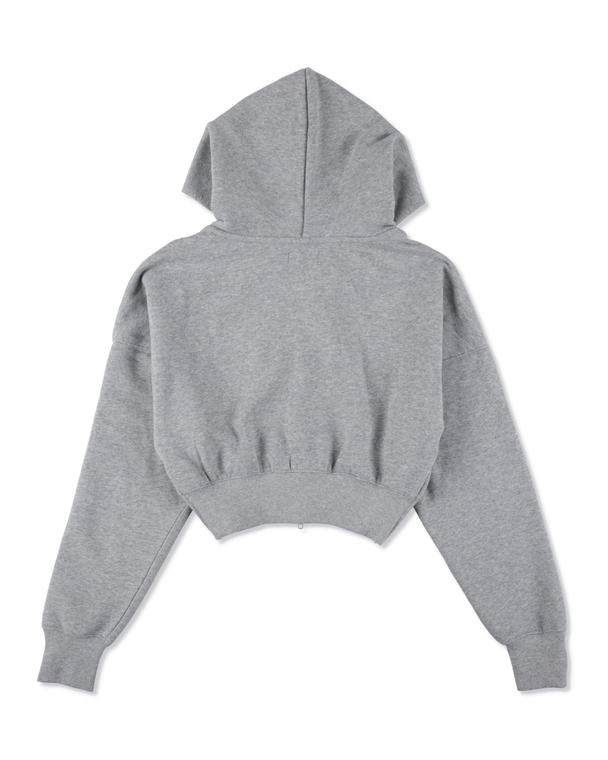 COZY CLOUD ZIP-UP CROPPED HOODED SWEATSHIRT