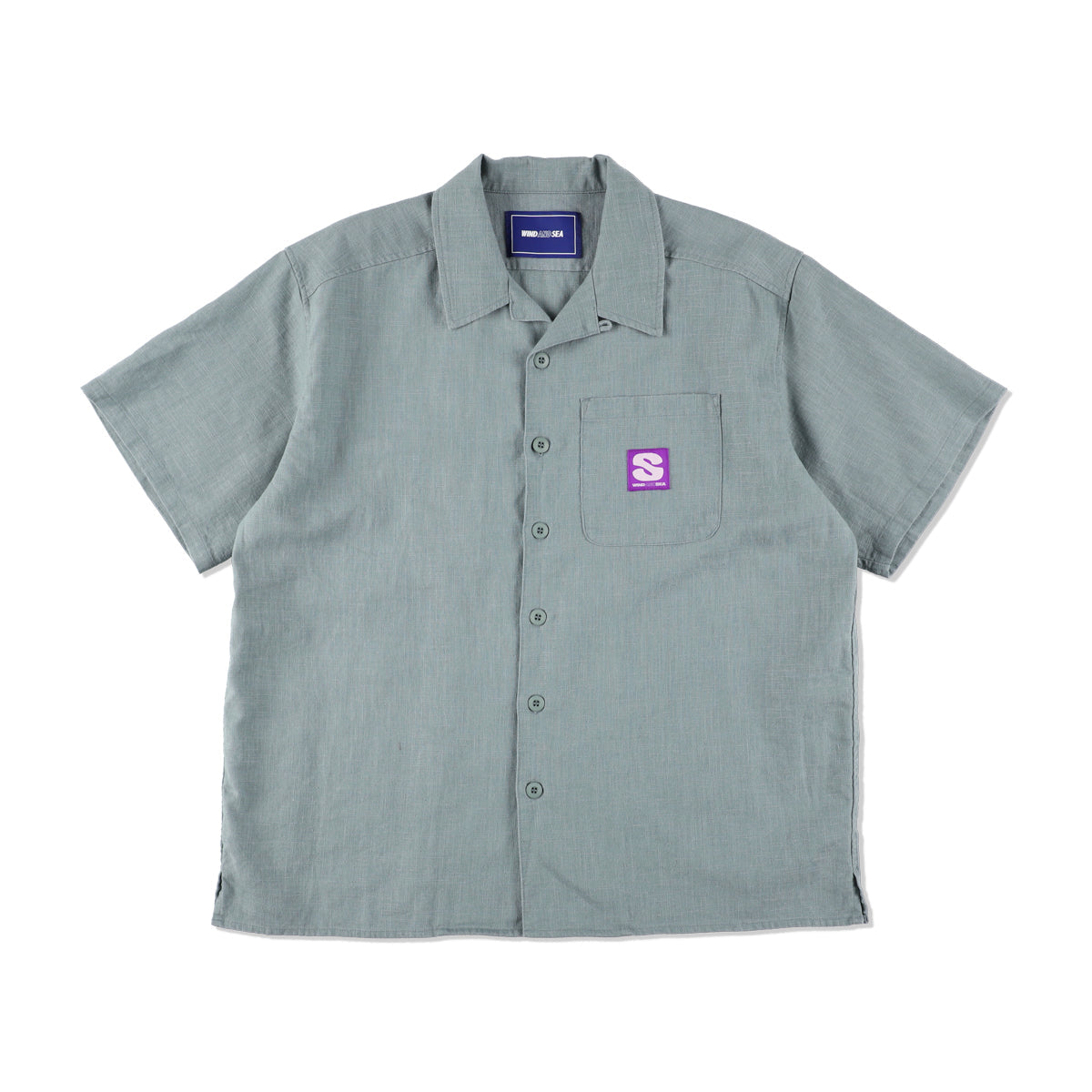 Linen Open Collar S/S Shirt