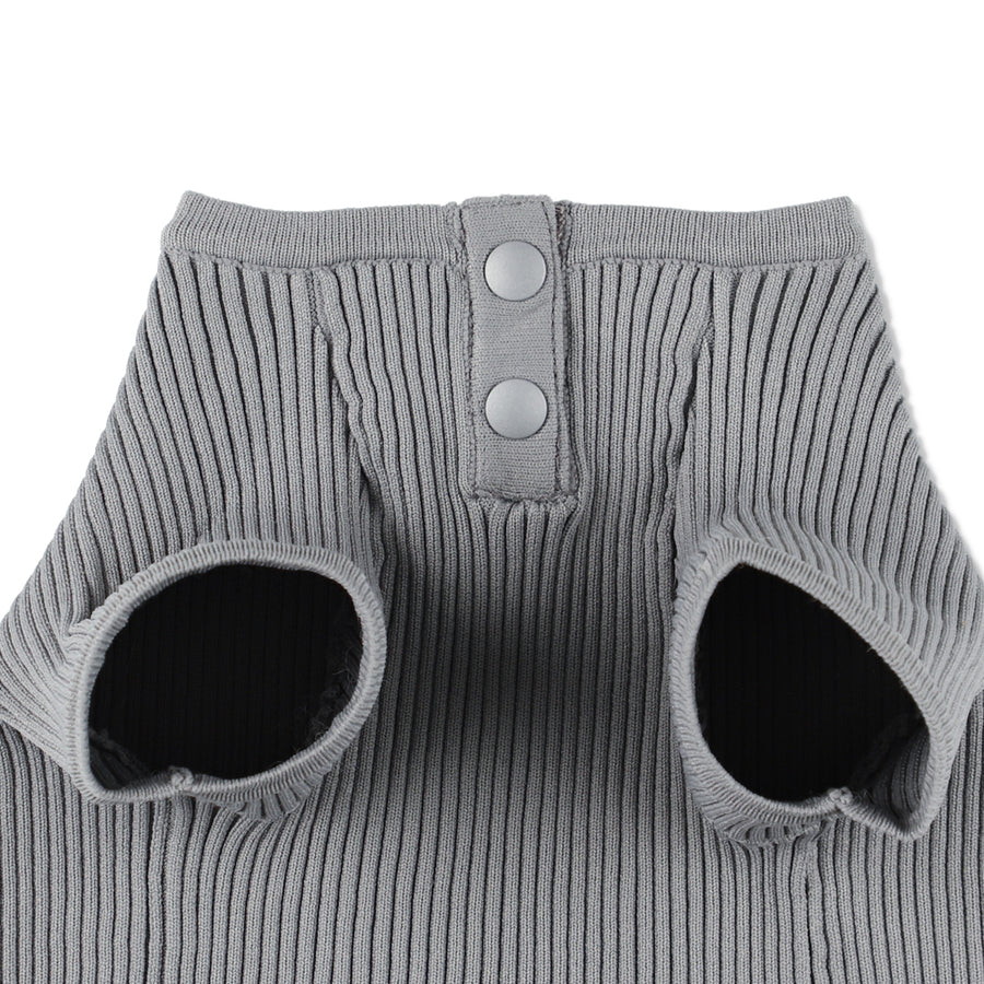 DOG SEA PATCH SWEATER / GRAY