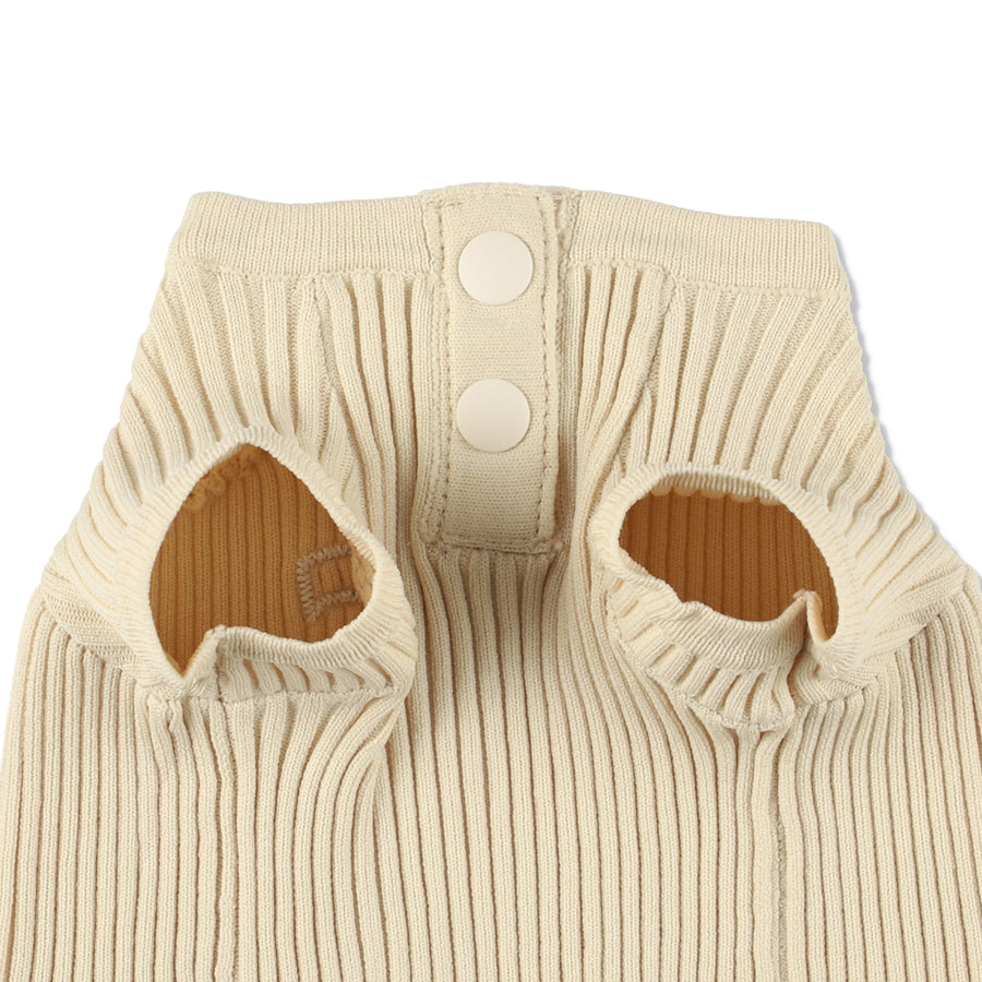 DOG SEA PATCH SWEATER / IVORY