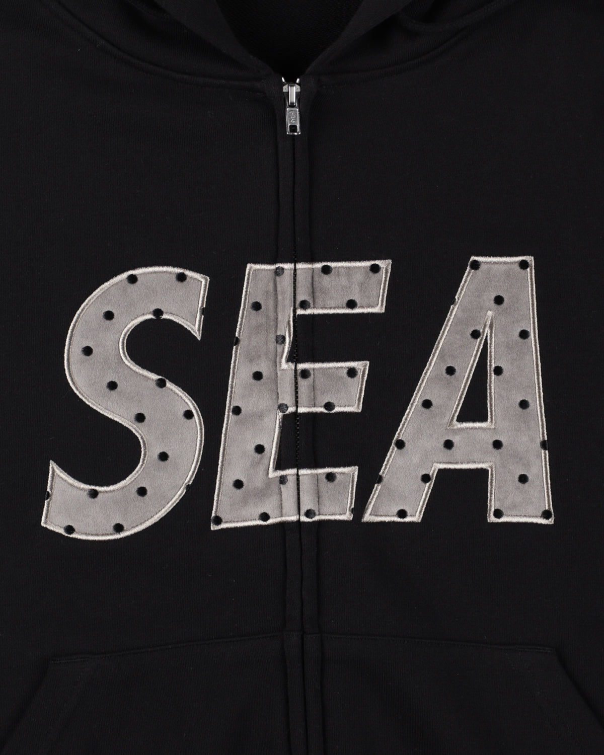DOT SEA PATCH ZIP UP SWEAT