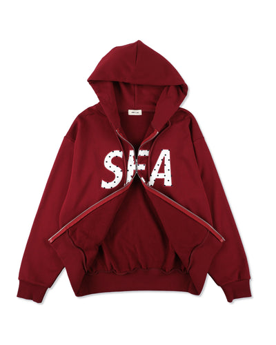 DOT SEA PATCH ZIP UP SWEAT
