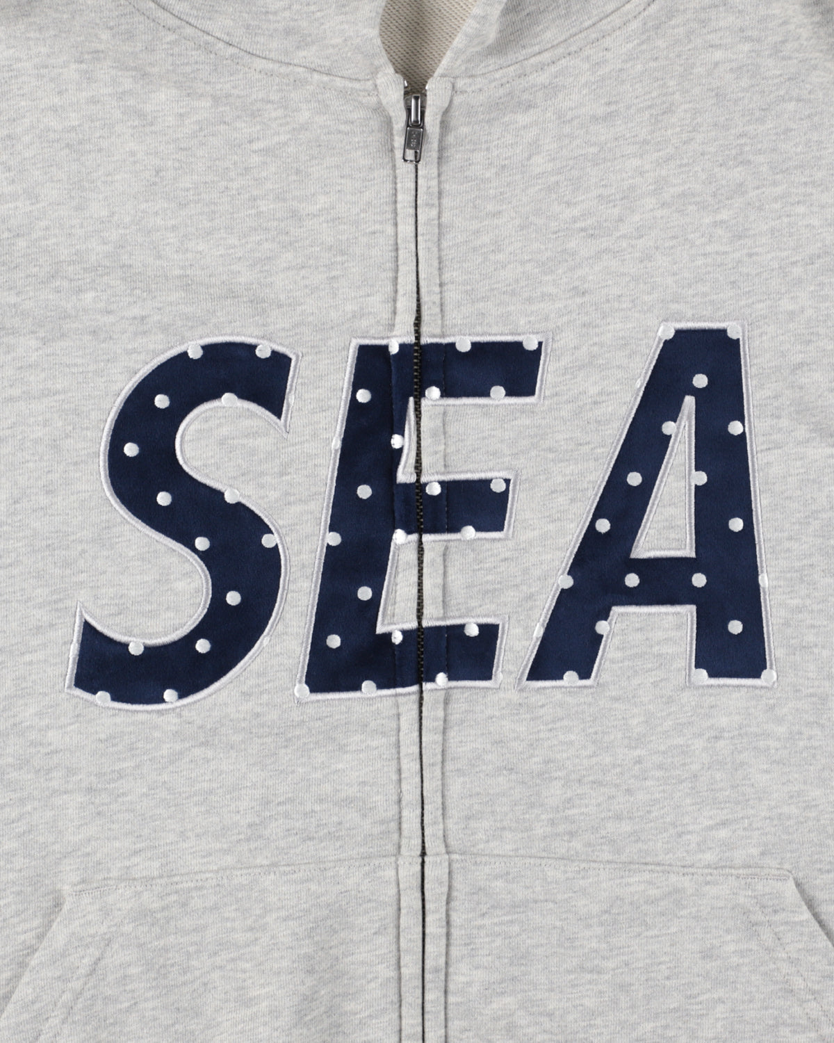 DOT SEA PATCH ZIP UP SWEAT