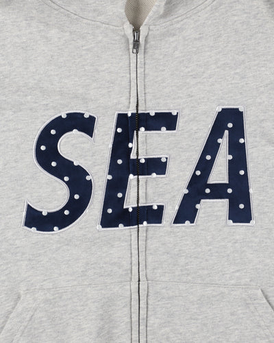 DOT SEA PATCH ZIP UP SWEAT