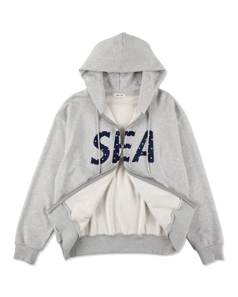 DOT SEA PATCH ZIP UP SWEAT