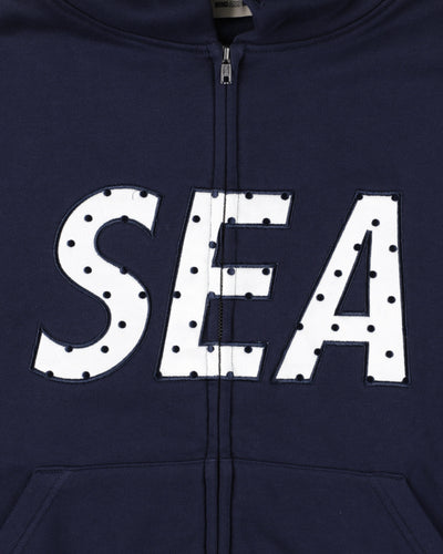 DOT SEA PATCH ZIP UP SWEAT