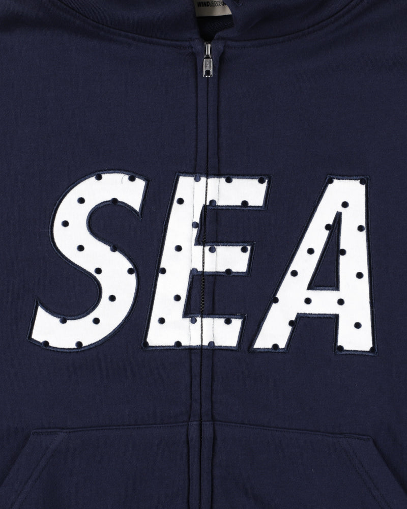 DOT SEA PATCH ZIP UP SWEAT
