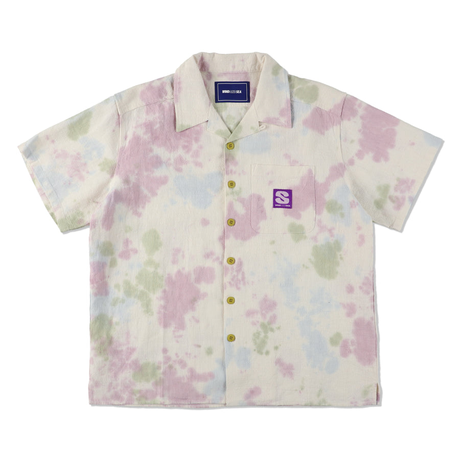 Uneven Dye Open Collar S/S Shirt / CHAMOIS_PINK