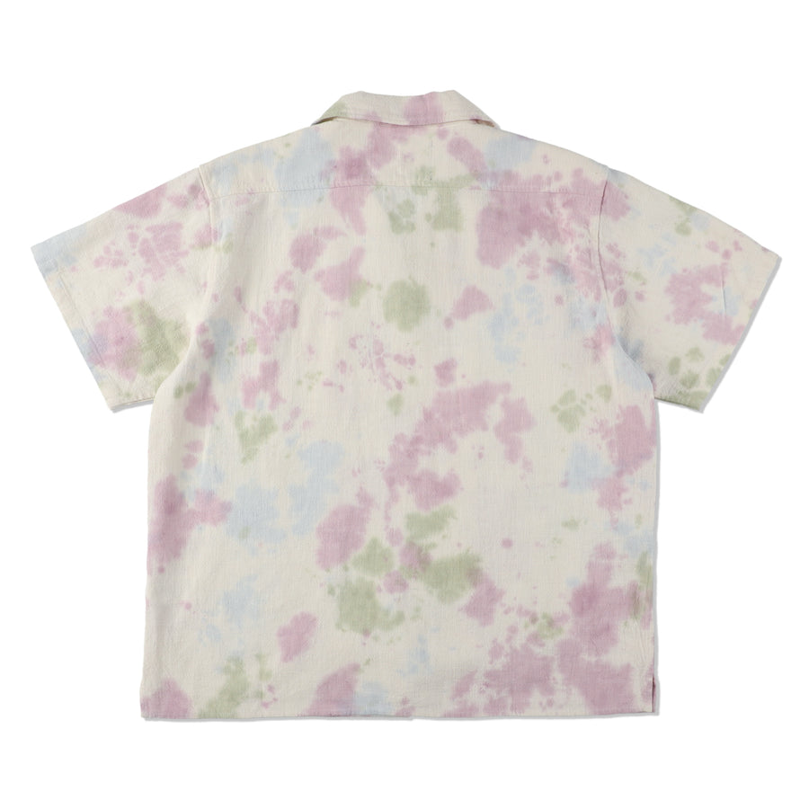 Uneven Dye Open Collar S/S Shirt / CHAMOIS_PINK