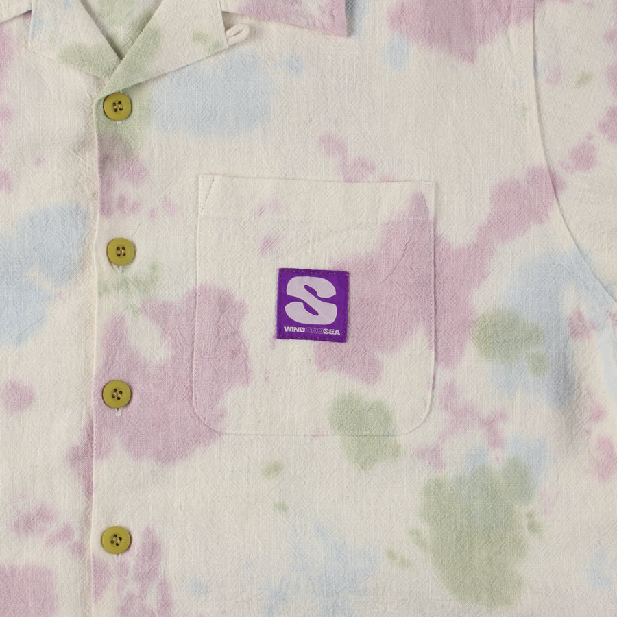 Uneven Dye Open Collar S/S Shirt / CHAMOIS_PINK