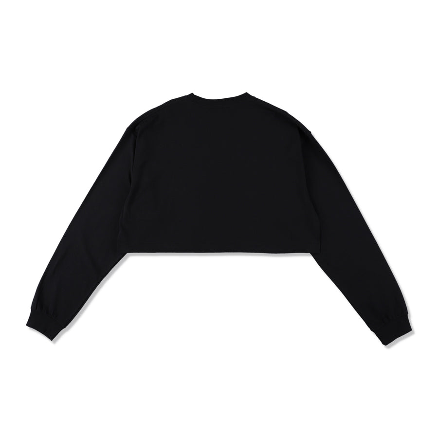 SMBM L/S Cropped Tee / BLACK