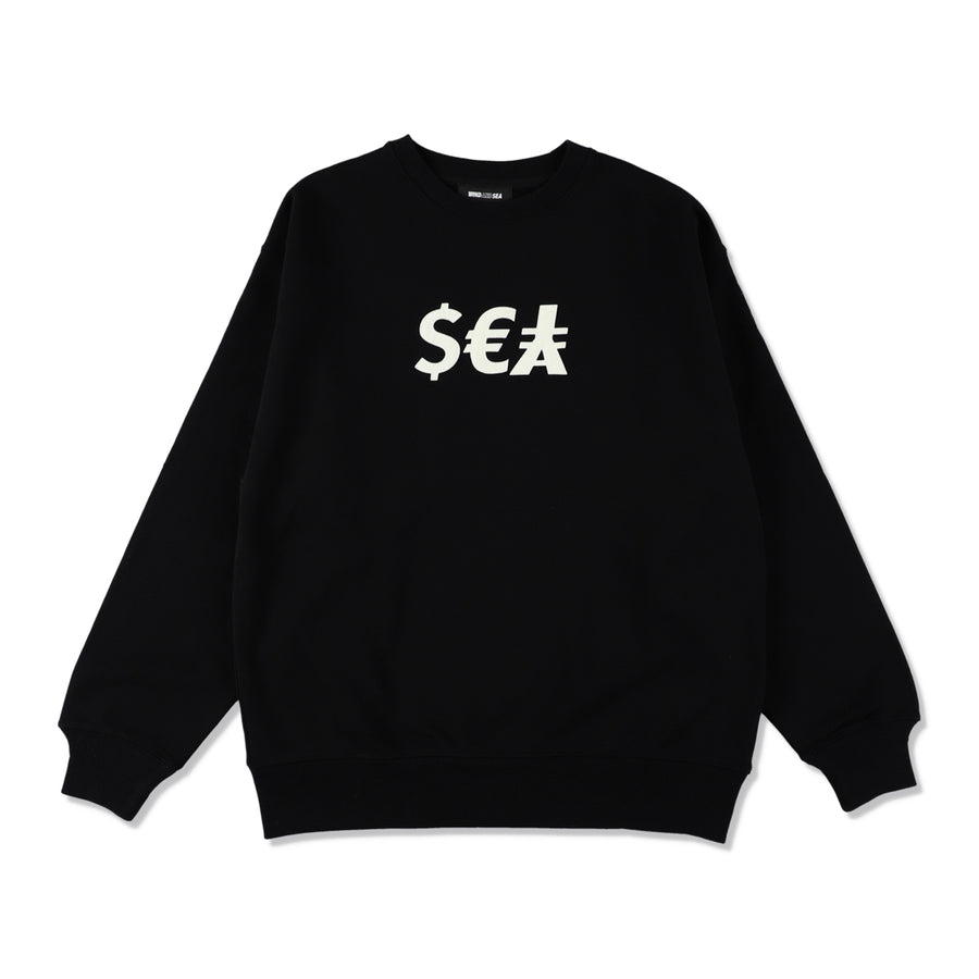 Money Sea Crewneck Sweatshirt / BLACK