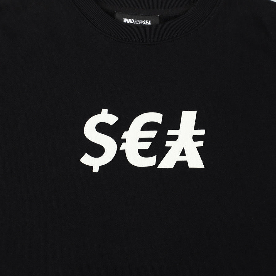 Money Sea Crewneck Sweatshirt / BLACK