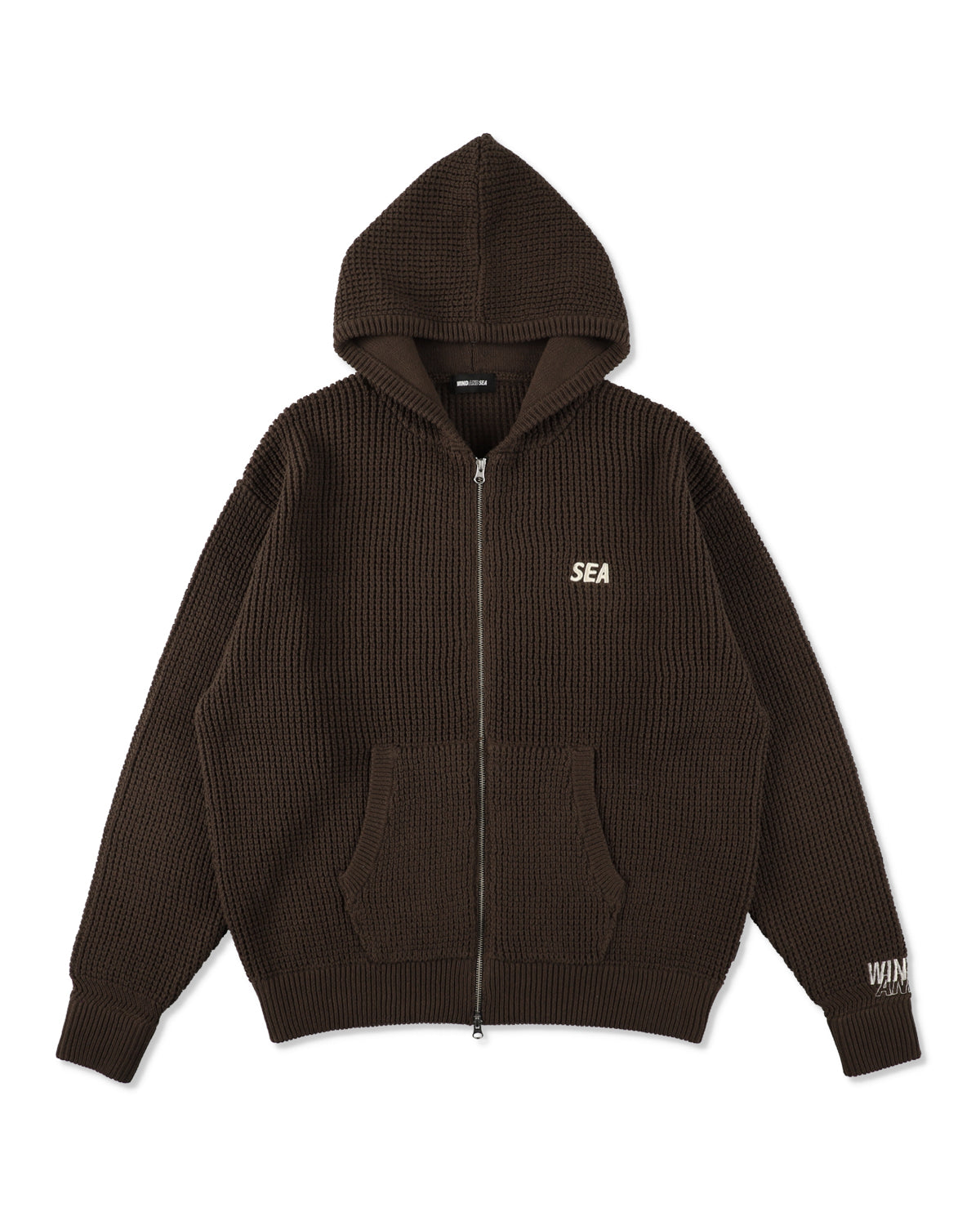 WAFFLE ZIP UP CARDIGAN – WIND AND SEA