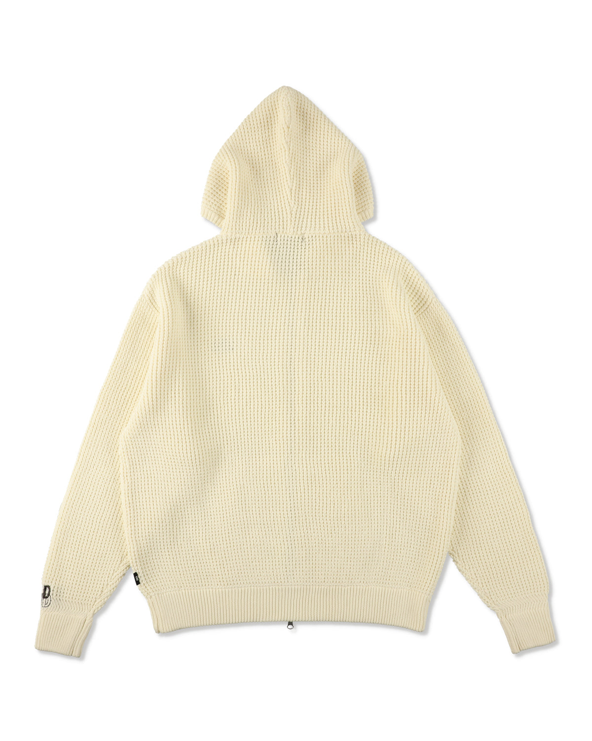 WAFFLE ZIP UP CARDIGAN