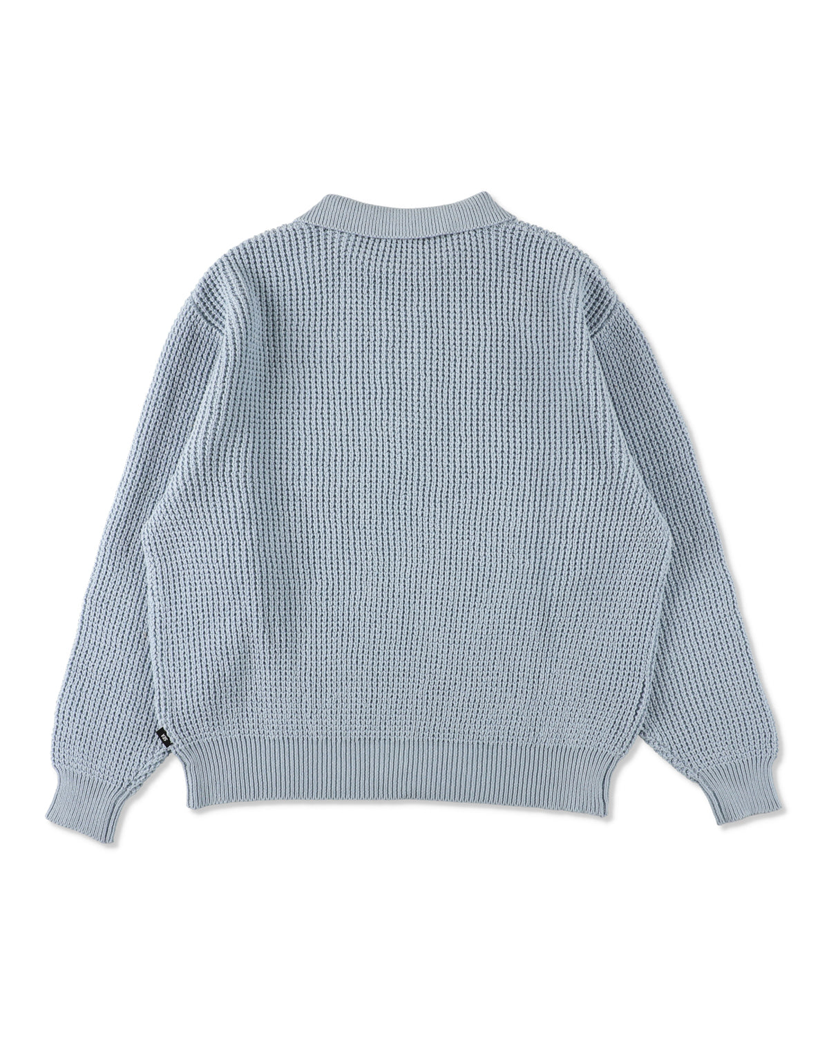 WAFFLE HALF ZIP SWEATER