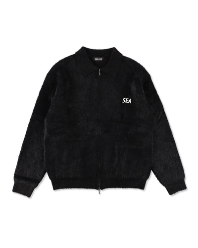 SHAGGY ZIP UP CARDIGAN