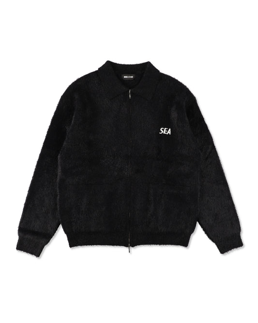 SHAGGY ZIP UP CARDIGAN