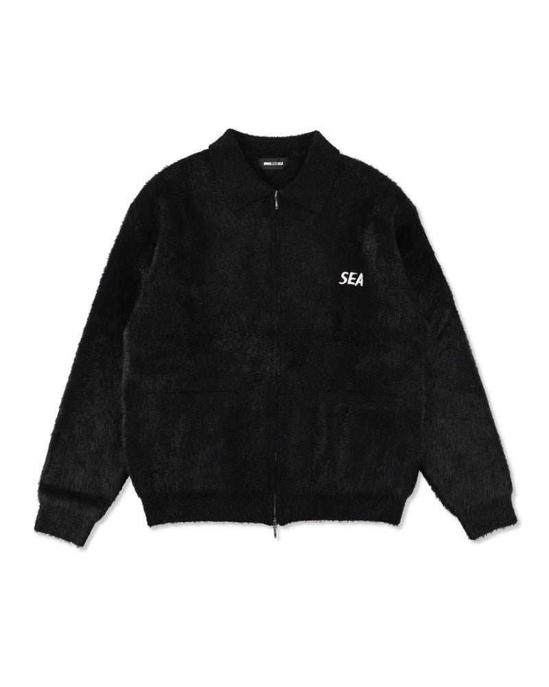 SHAGGY ZIP UP CARDIGAN