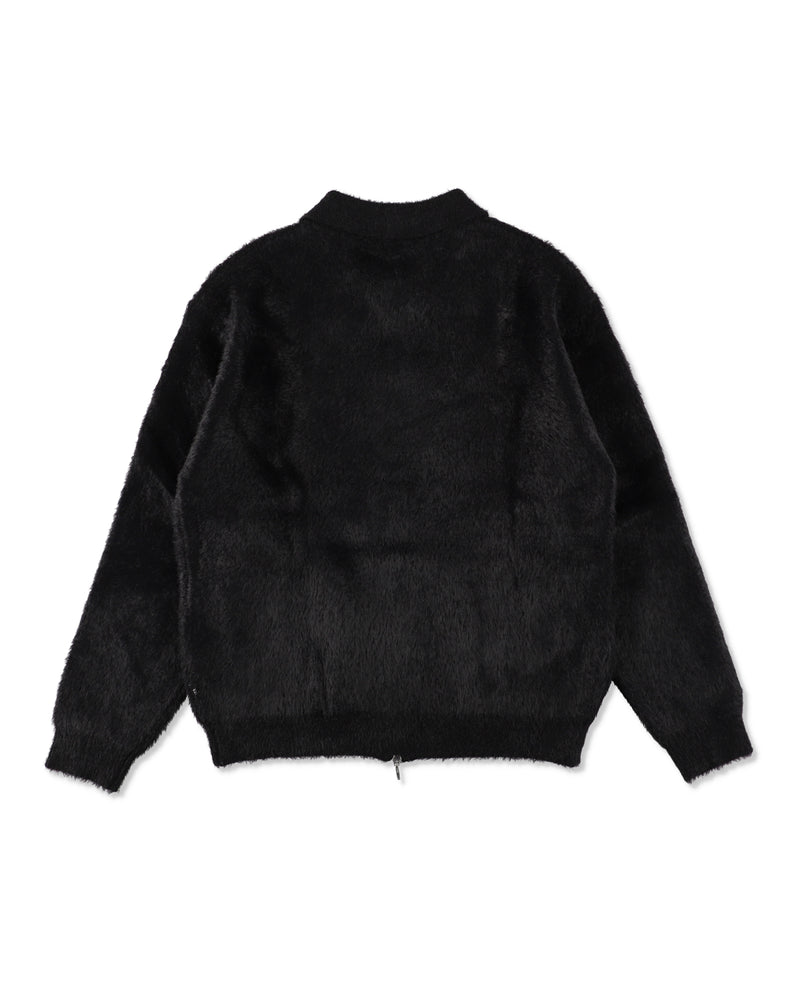 SHAGGY ZIP UP CARDIGAN