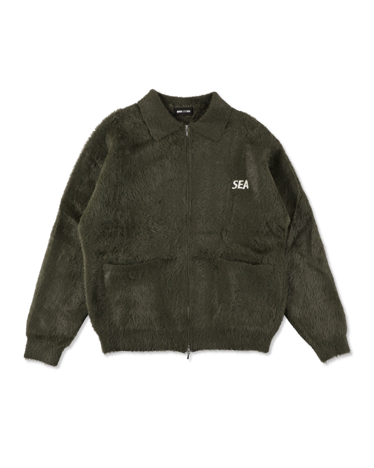 SHAGGY ZIP UP CARDIGAN
