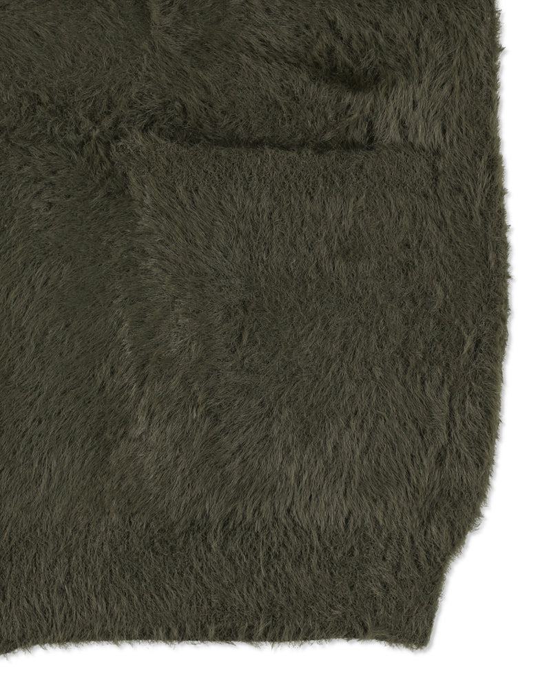 SHAGGY ZIP UP CARDIGAN