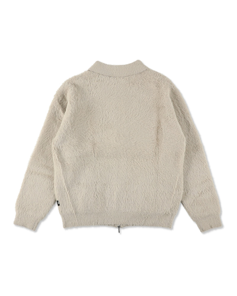 SHAGGY ZIP UP CARDIGAN