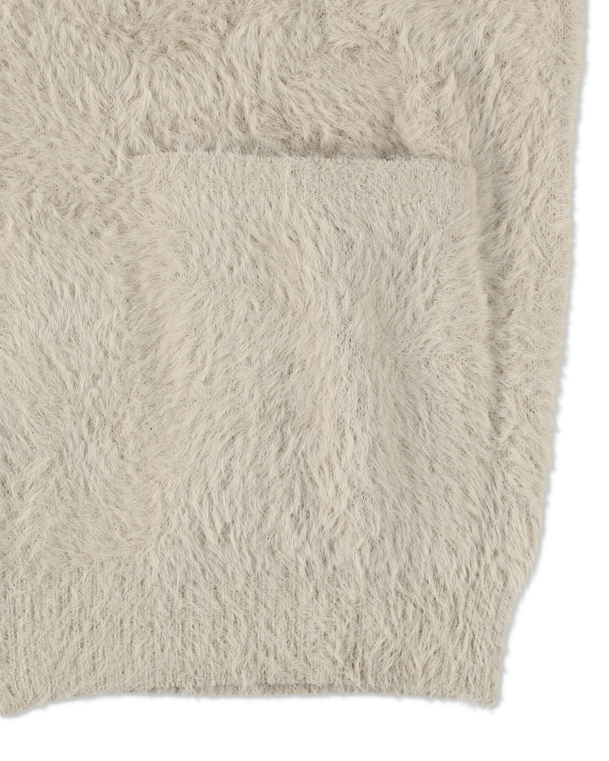 SHAGGY ZIP UP CARDIGAN