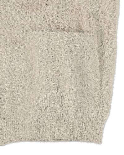 SHAGGY ZIP UP CARDIGAN