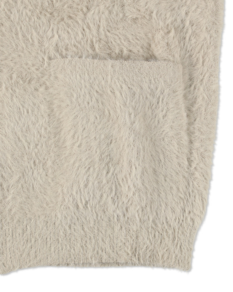 SHAGGY ZIP UP CARDIGAN