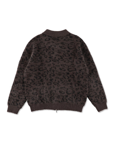 SHAGGY ZIP UP CARDIGAN