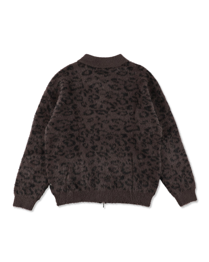 SHAGGY ZIP UP CARDIGAN