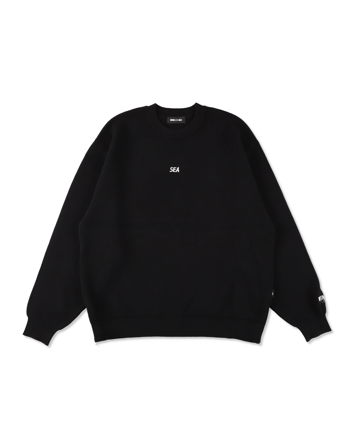SIDE ZIP COTTON CASHMERE SWEATER