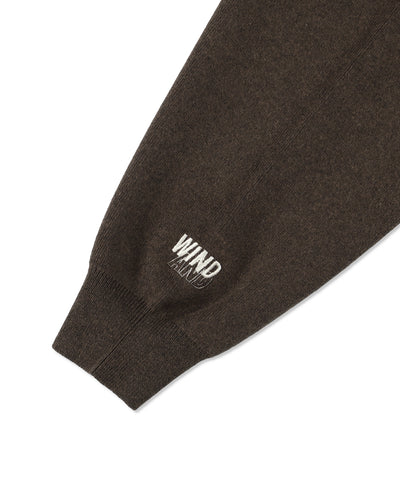 SIDE ZIP COTTON CASHMERE SWEATER