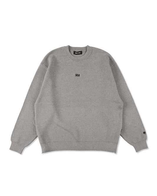 SIDE ZIP COTTON CASHMERE SWEATER