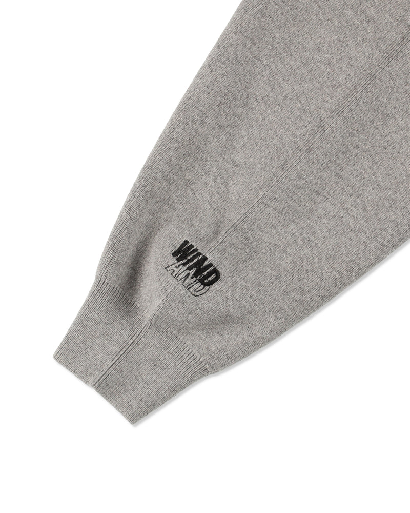 SIDE ZIP COTTON CASHMERE SWEATER