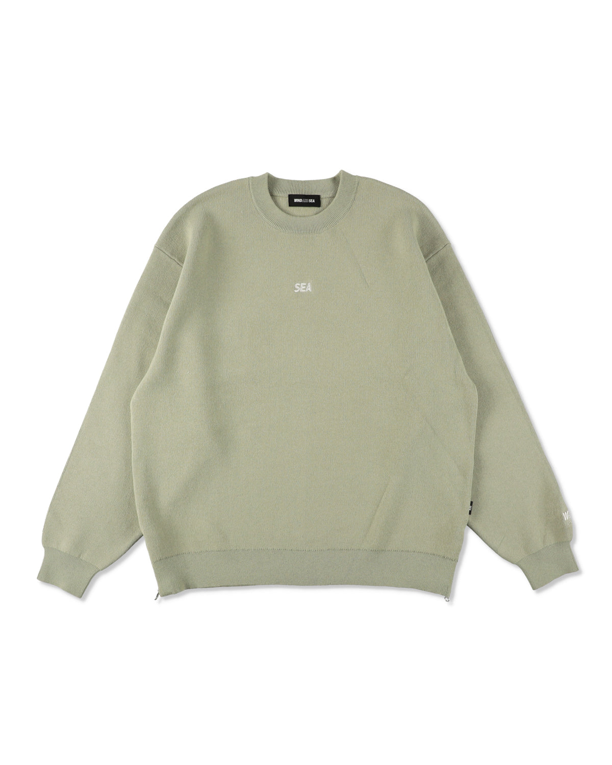 SIDE ZIP COTTON CASHMERE SWEATER