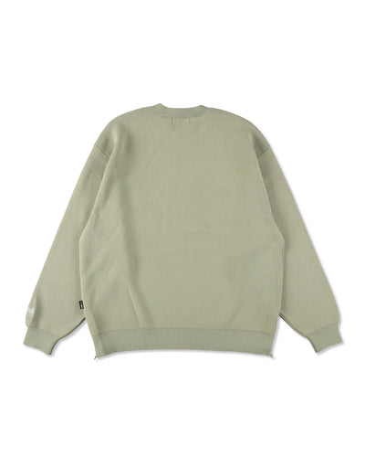 SIDE ZIP COTTON CASHMERE SWEATER