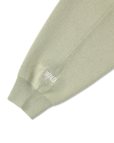 SIDE ZIP COTTON CASHMERE SWEATER
