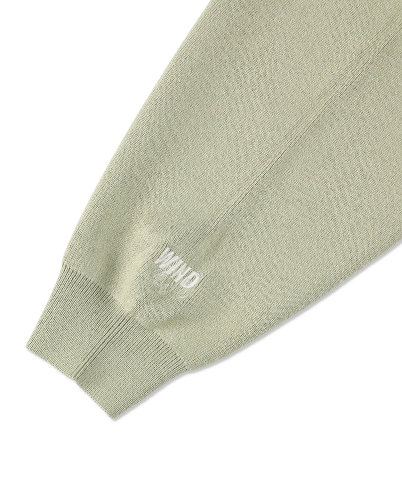 SIDE ZIP COTTON CASHMERE SWEATER