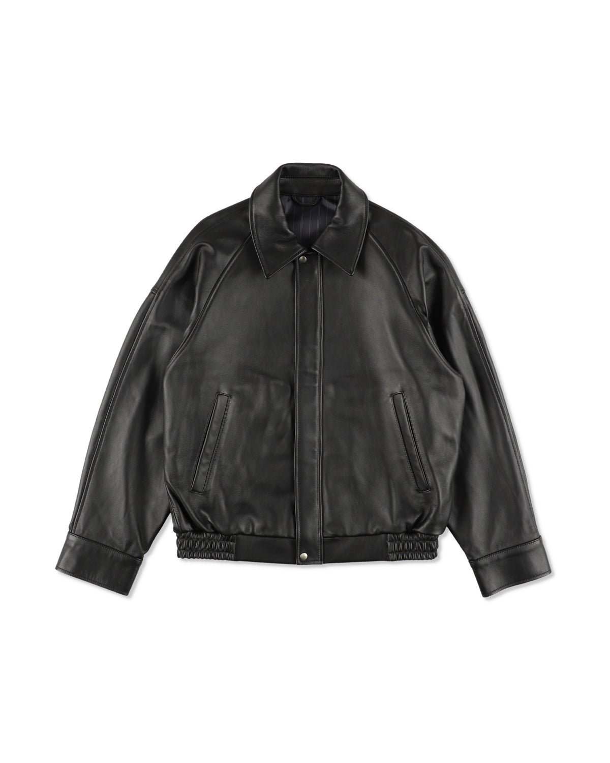 Lettered Leather Jacket