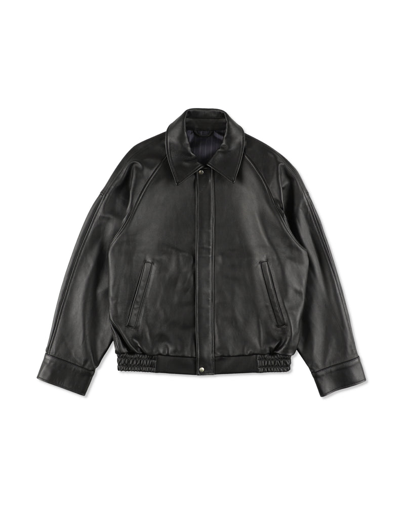 Lettered Leather Jacket